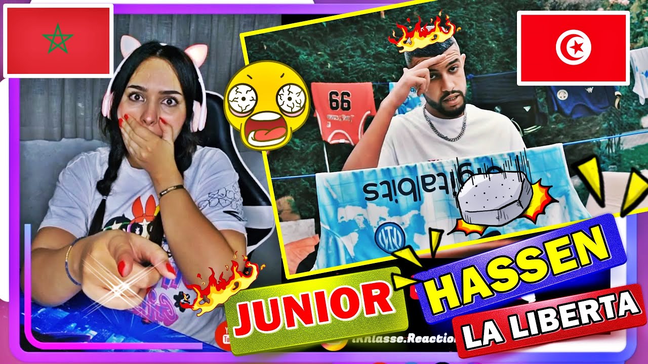 Junior Hassen - LA LIBERTA (Official Music Video ) REACTION MOROCCAN GIRL TO TUNISIAN RAPPER