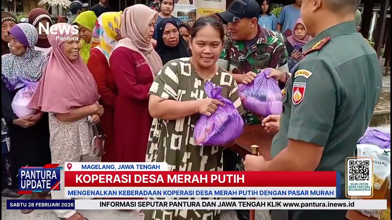 Kenalkan KDMP di Magelang dengan gelar pasar murah
