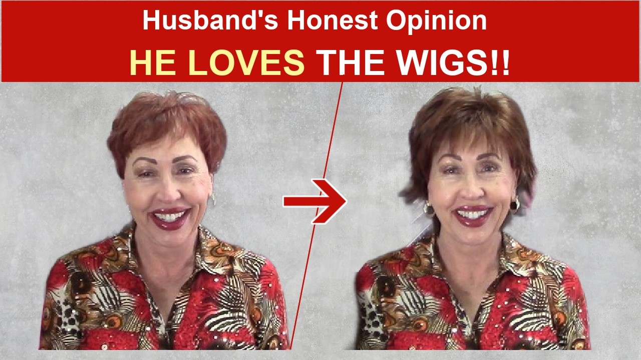 Он обожает её в париках ❤️ Посмотрите это преображение с рыжим париком (с честным мнением мужа)