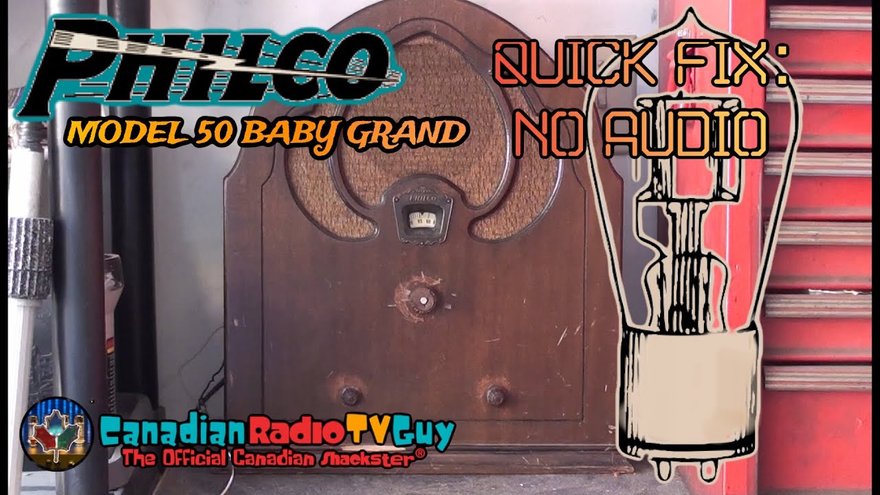1931 Philco Model 50 Baby Grand AM Radio PT.1 Quick Fix: No Audio Just Hum