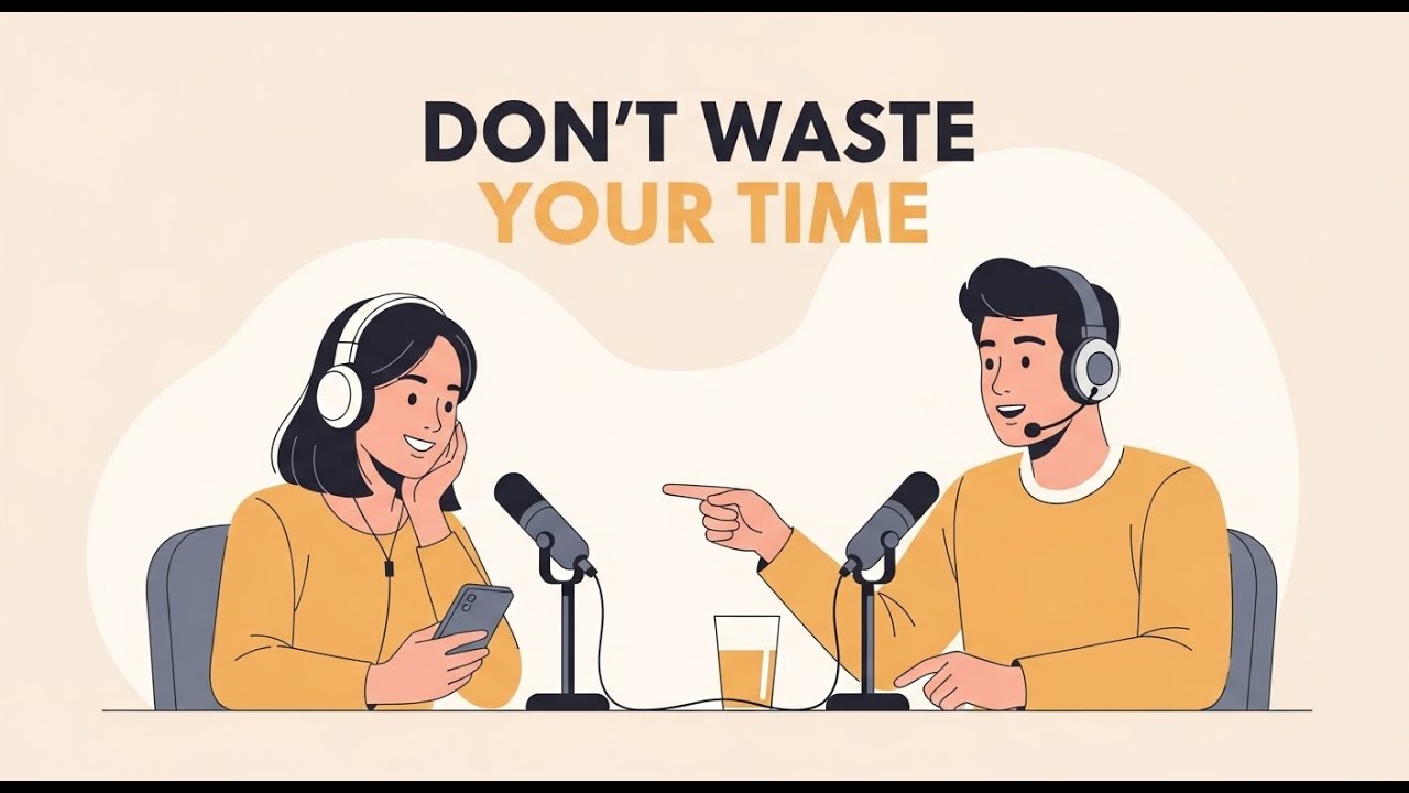 DON’T WASTE YOUR TIME  | Easy English Conversation for Beginners | English Podcast