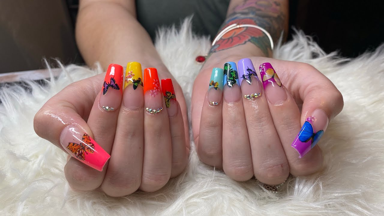 Apres Gel X Tutorial - 🦋 French Butterfly Design 🦋 - No Acrylic