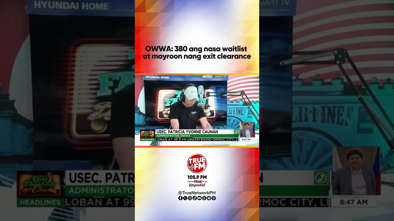 OWWA: 380 ang nasa waitlist at mayroon nang exit clearance | Ted Failon & DJ Chacha