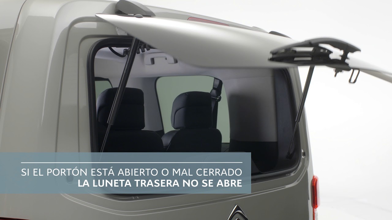 Citro&euml;n Spacetourer - Tutoriales Luneta trasera abrible