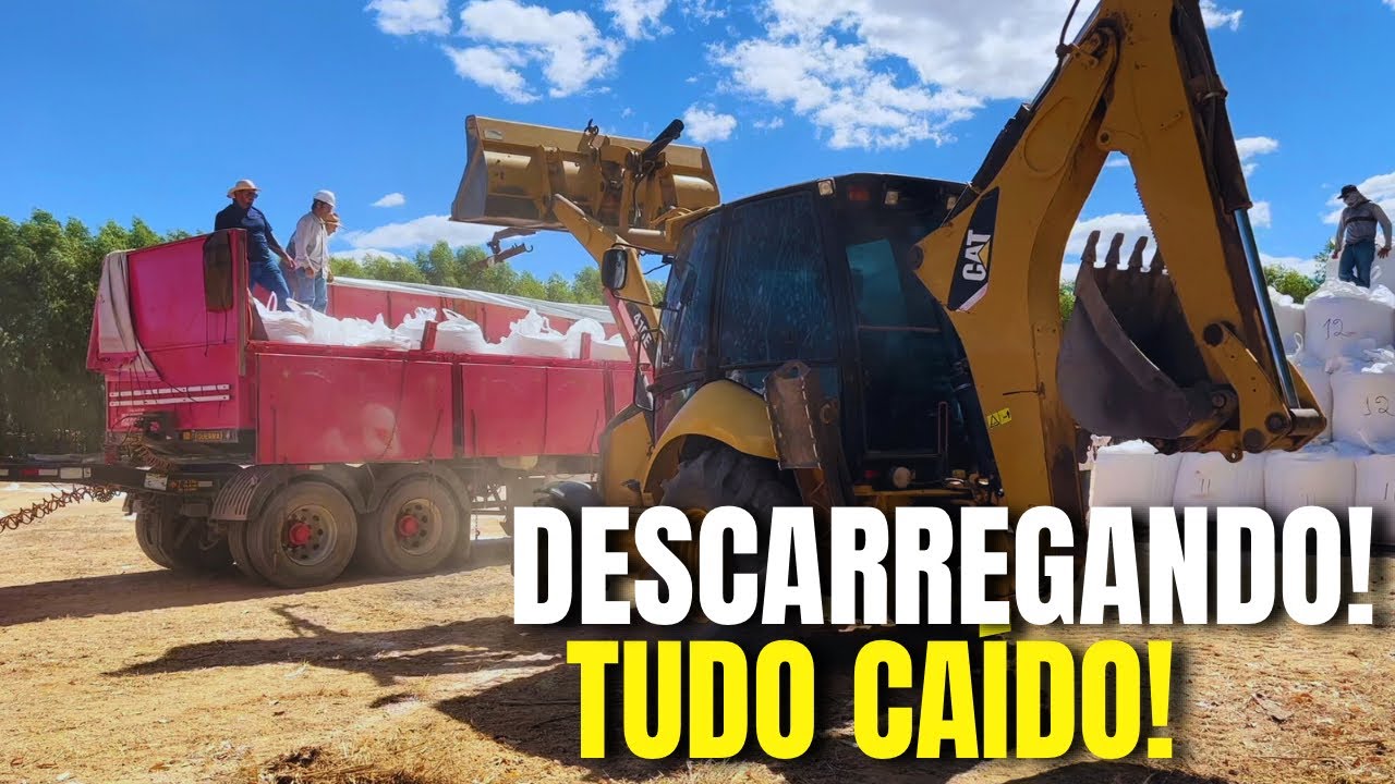 DESCARREGANDO OS BAG NA FAZENDA!