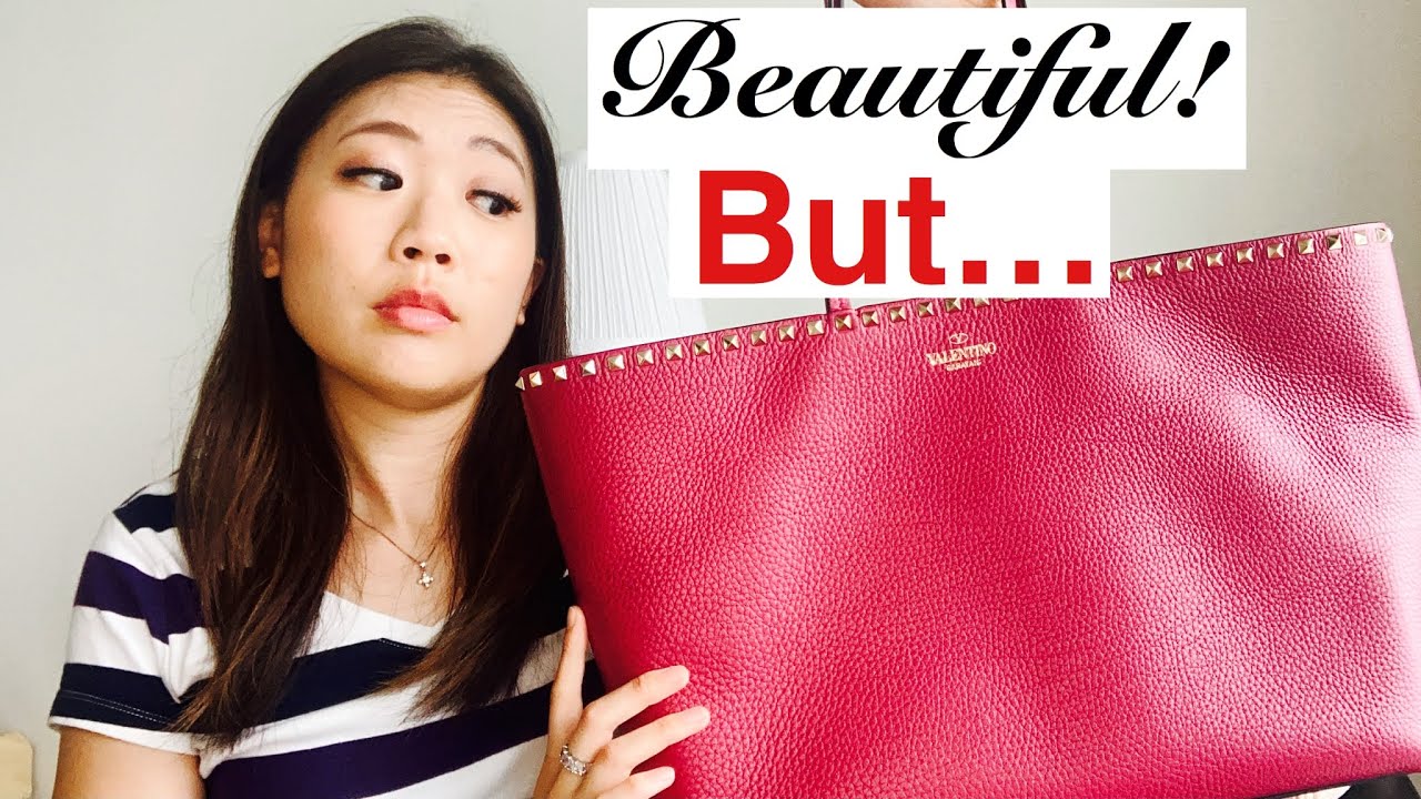 Valentino Rockstud Bag 1 YEAR REVIEW | How to care for leather totes+Travel tip | luxuryinModeration
