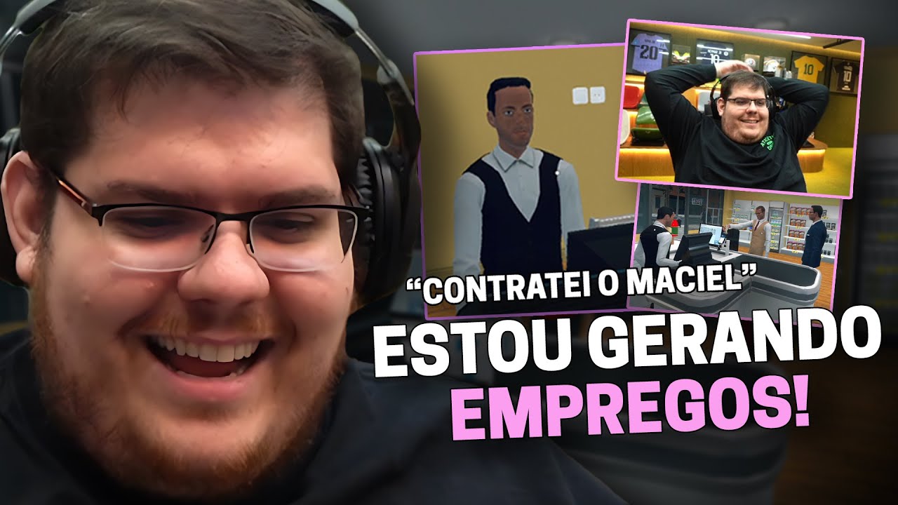 CASIMIRO VIROU PATRÃO - SUPERMARKET SIMULATOR #03 | Cortes do Casimito