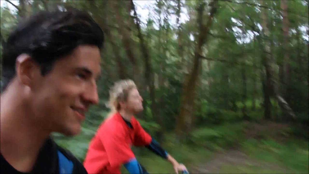 Riding in Swinley forest with Anna Glowinski. HD