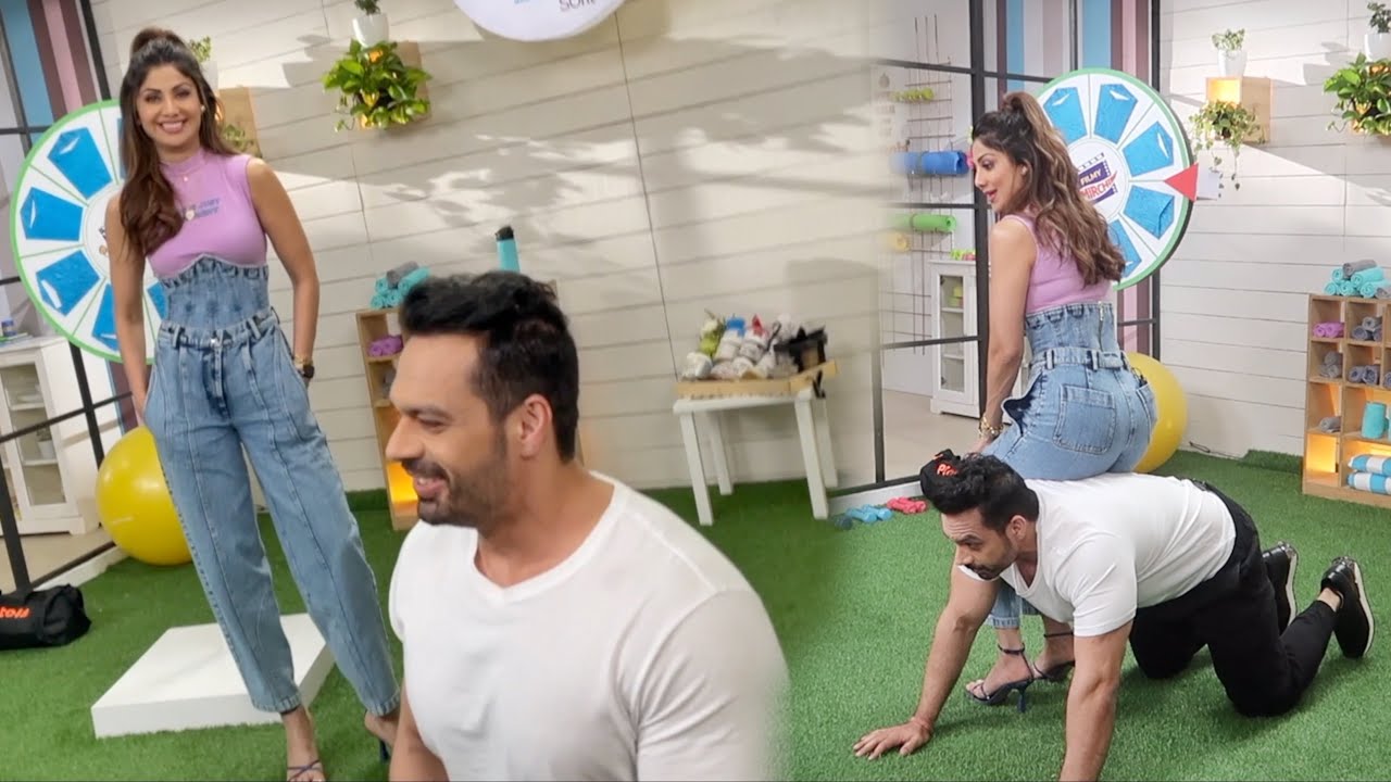 Pushups with Shilpa Shetty