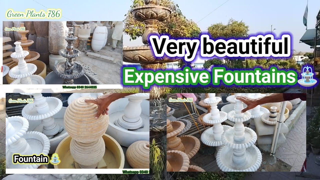 Expensive Fountains | Marble Fountain | Karachi water fountains | Green plants 786