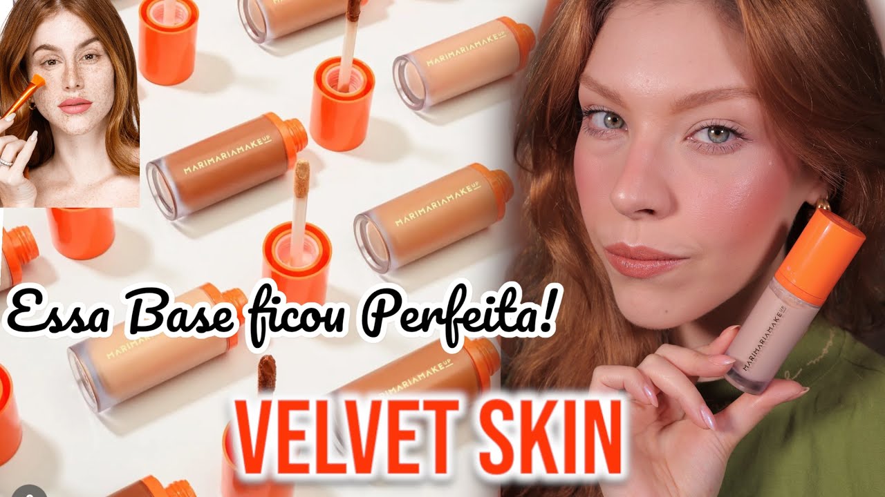 RESENHA BASE **VELVET SKIN** MARI MARIA **NOVA FÓRMULA**