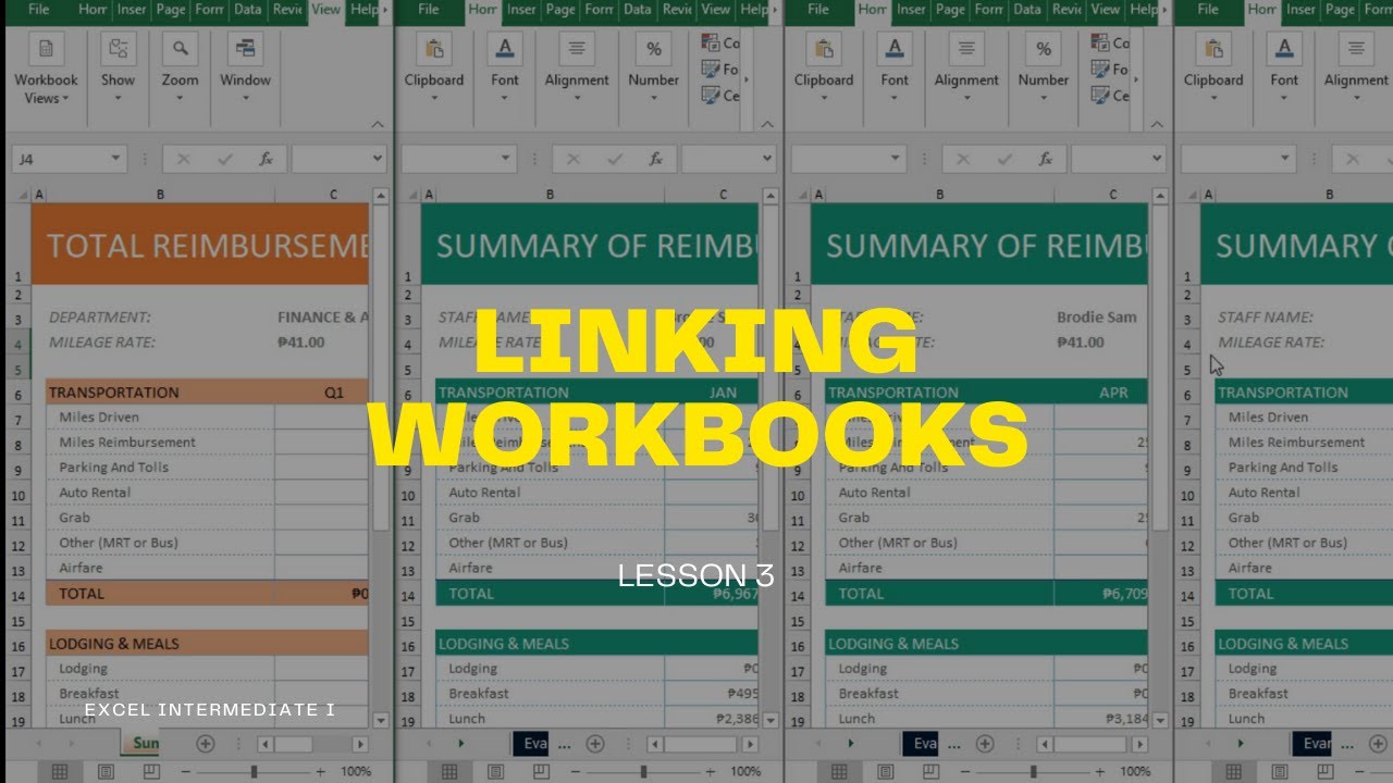 How to link multiple workbooks in Excel | Excel Tips & Tricks