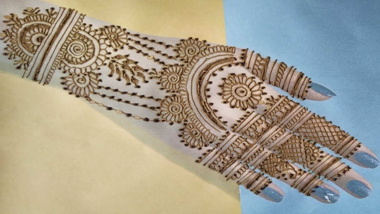 Easy and simple mehndi designs for beginners//design -3//basic mehndi designs for beginners