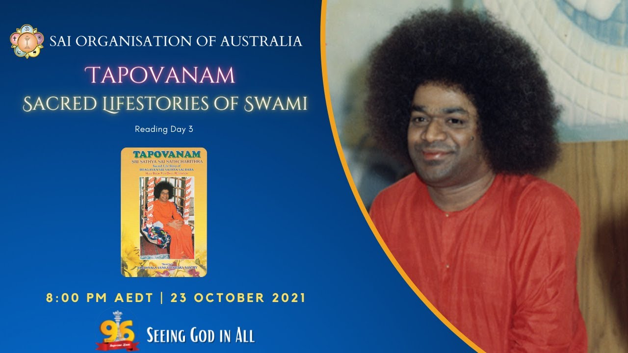 Day 3 - Tapovanam | Sacred Lifestories of Swami | 23 October 2021 | 8pm AEDT