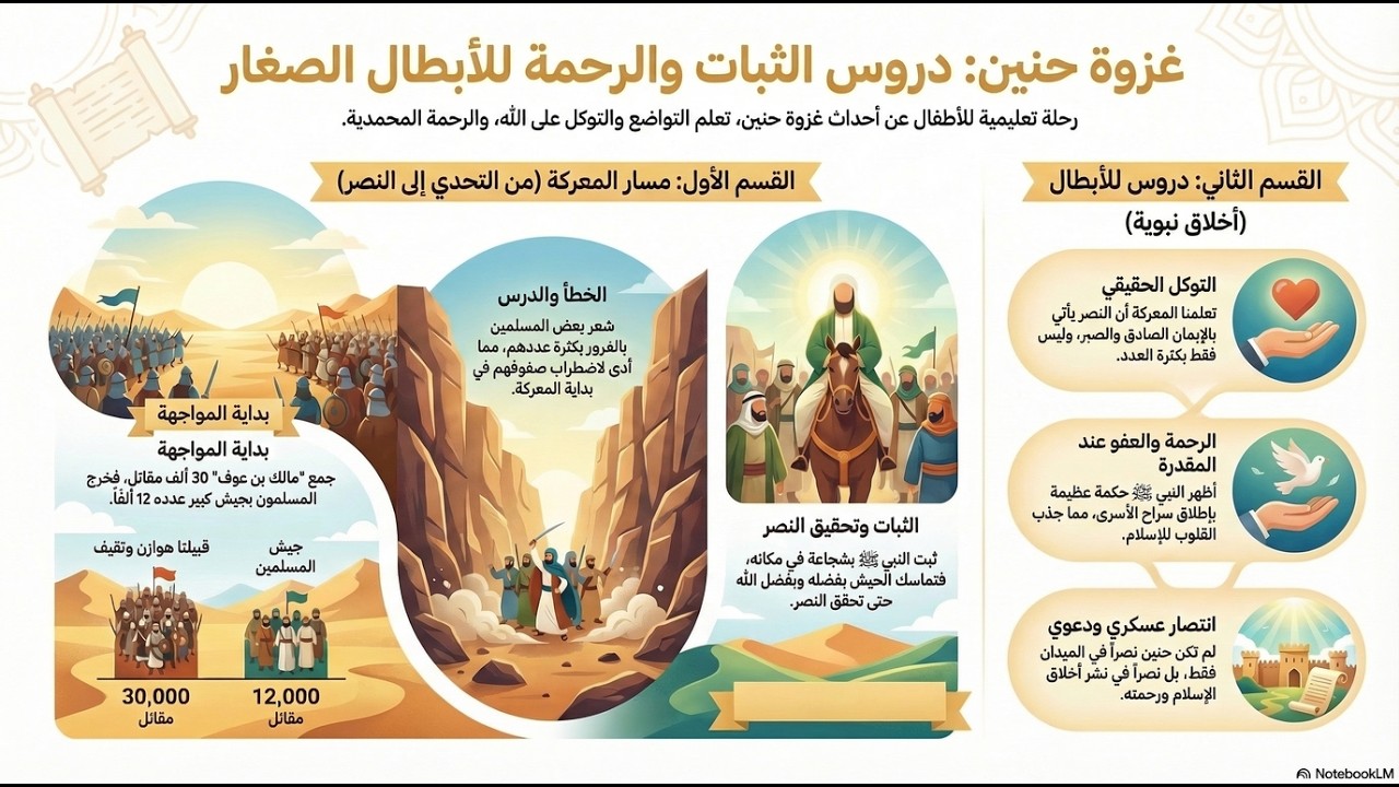 غزوة حنين  الإيمان ضد الغرور
