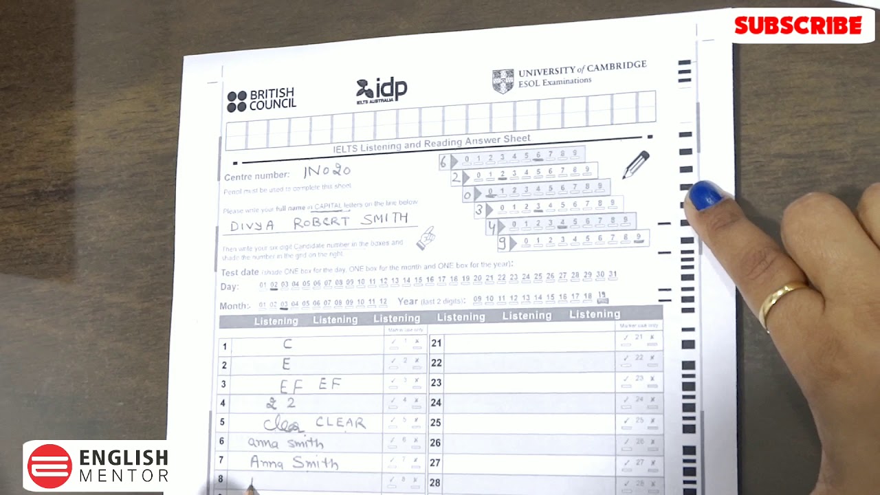 Tips To Fill Answer Sheet in IELTS  - Things Which You Should Know Before Taking IELTS