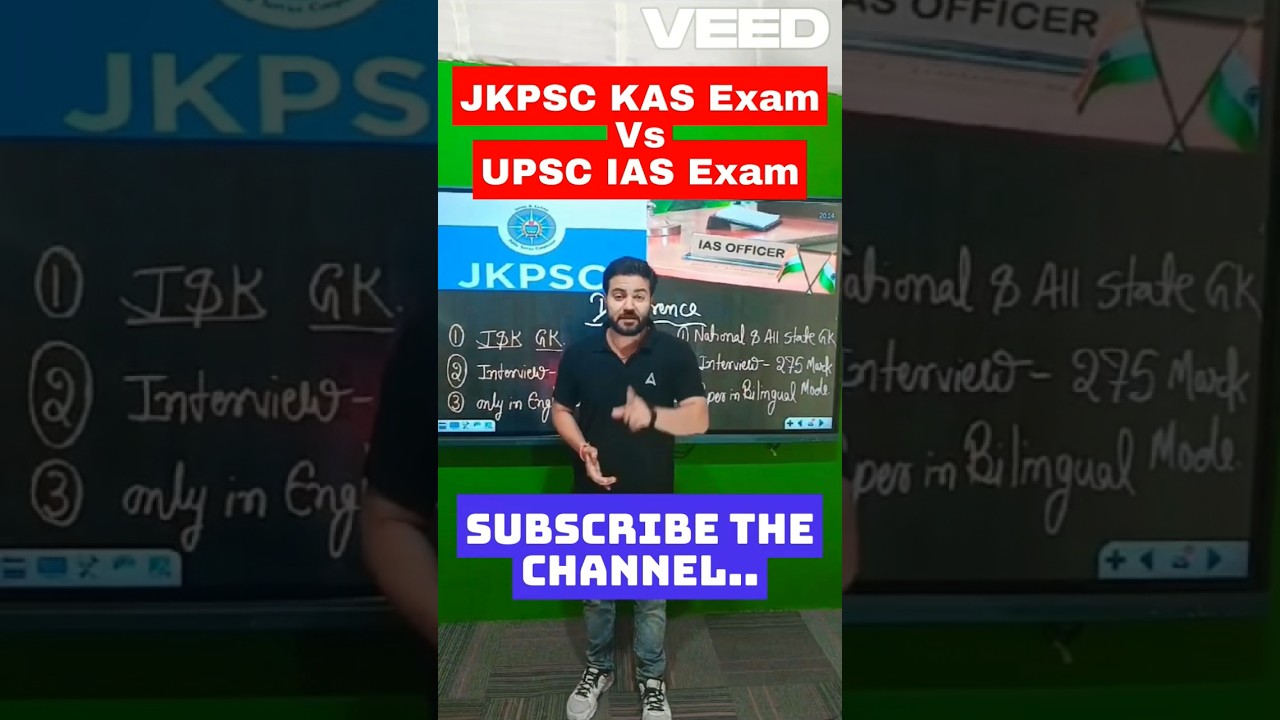 JKPSC KAS EXAM V/S IAS EXAM #shorts #youtubeshorts