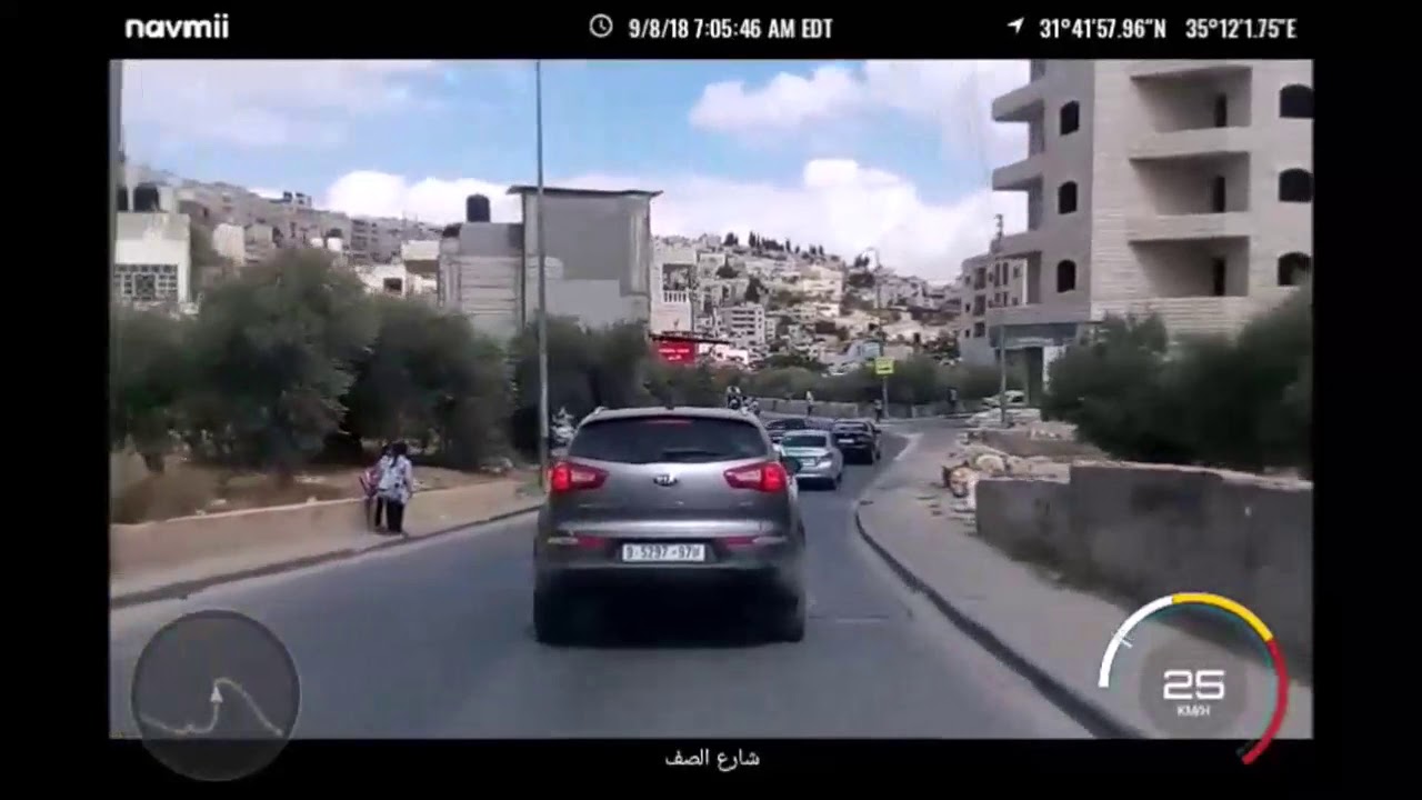 الطريق من امام مخيم الدهيشة بيت لحم شارع الصف واد شاهين والى دوار ارارات بيت ساحور