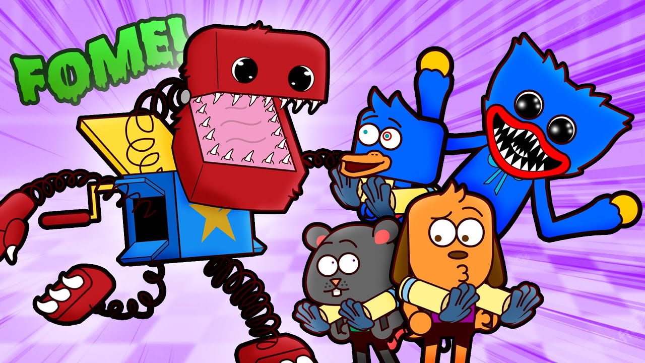Dogo e Ratch em Project Playtime contra Boxy Boo e Huggy Wuggy | Animação