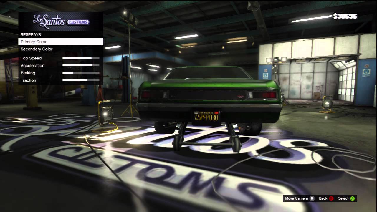 Car Customization on GTA V 'Muscle Car'