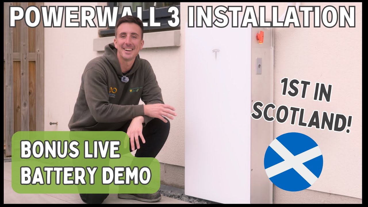 Full Powerwall 3 Installation and Live Demo | First Powerwall 3 in Scotland