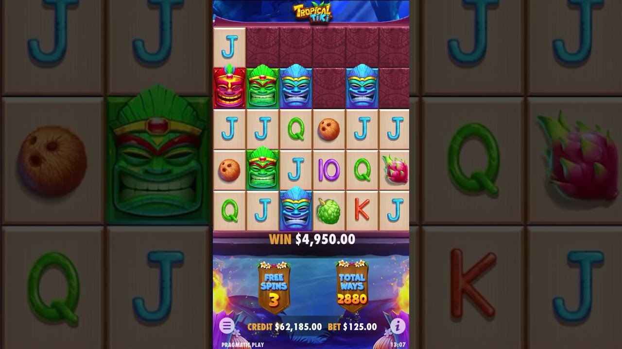 MAX WINNER TROPICAL TIKI 😍  ⚡ #shorts #tropicaltiki #onlineslots