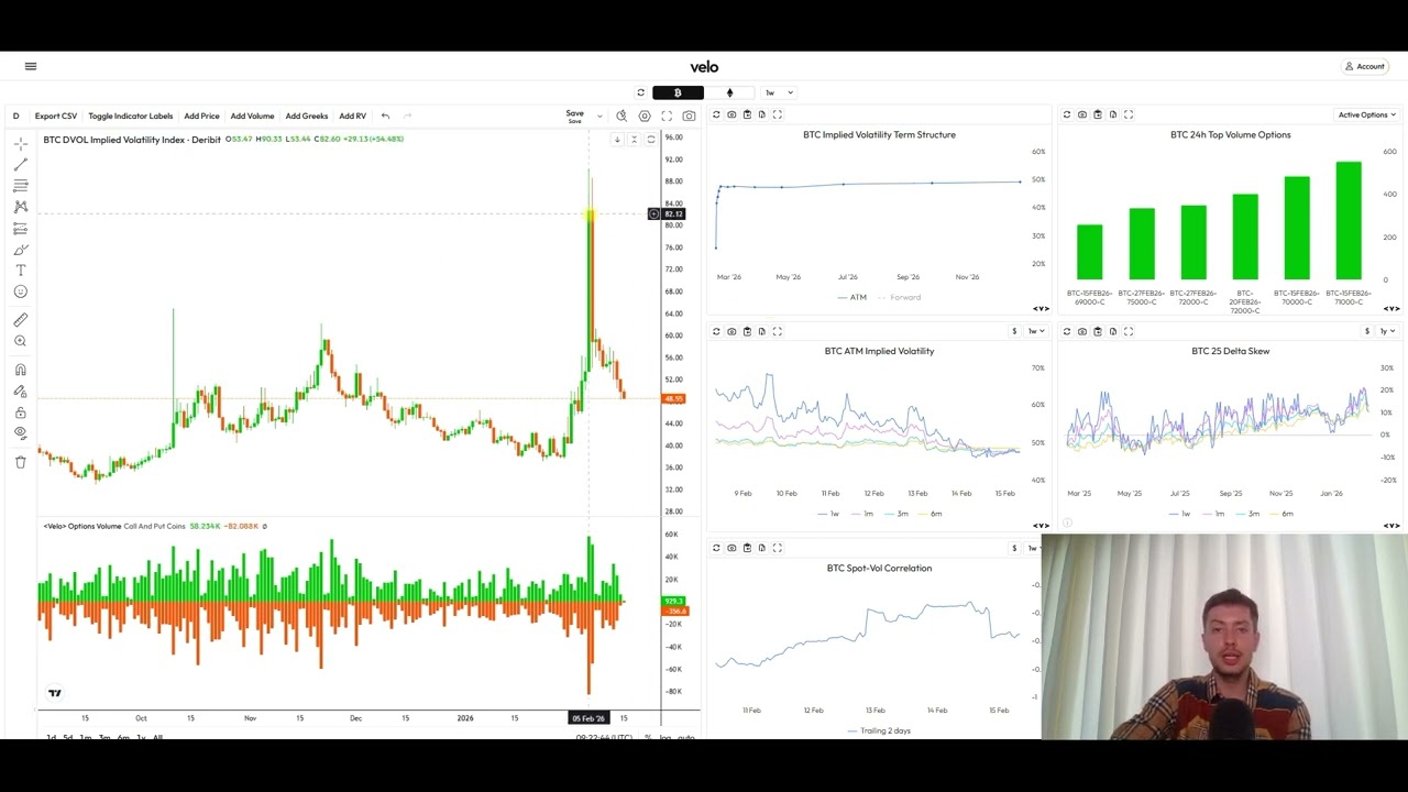 Отскок BTC: сделка на опционах с ограниченным риском. Обзор опционов на BTC 15/02/26
