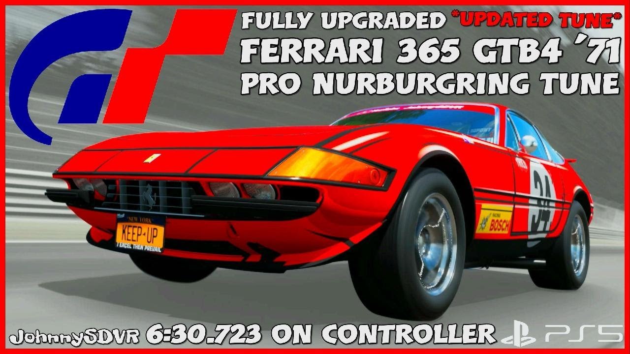 Gran Turismo 7 - Ferrari Daytona 365 GTB4 '71 Pro Tune | Nurburgring Updated Setup | GT7 1.54 |