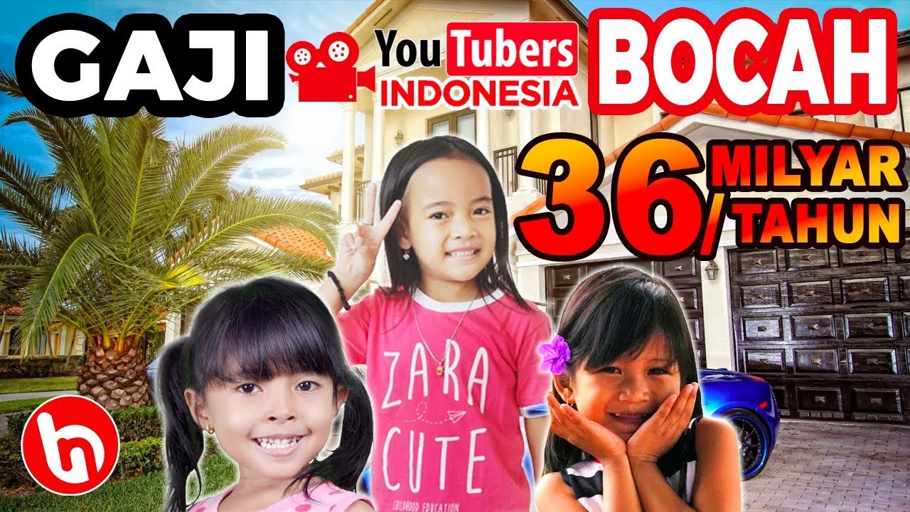 BOCAH Ingusan Berpenghasilan Milyaran! Inilah 5 Youtuber Bocah Paling Kaya Raya Di Indonesia