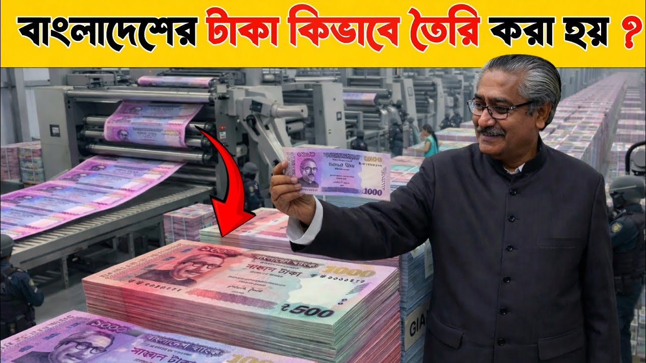 বাংলাদেশি টাকা কিভাবে তৈরি হয়? 🤔💰   How is money created ?