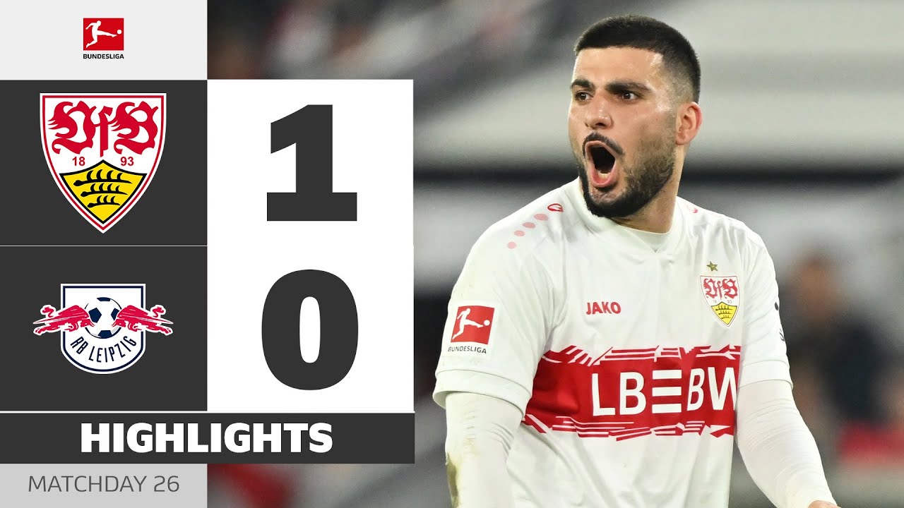 Stuttgart Wins Top Four Clash! | VFB STUTTGART - RB LEIPZIG | Highlights | Matchday 26 &ndash; Bundesliga