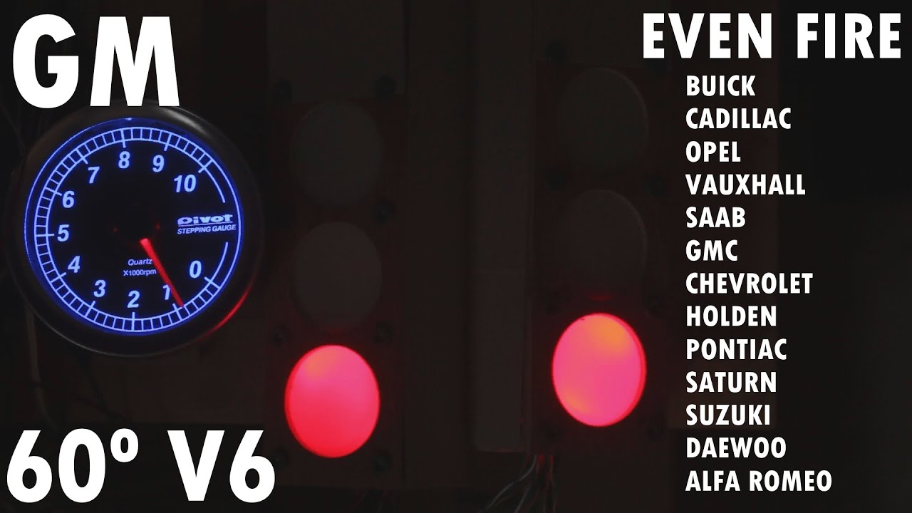 GM, Mitsubishi 60º V6 firing order AudioVisual demonstration  1 2 3 4 5 6