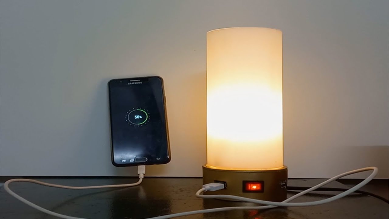 Diy night light, table lamp, reading light, phone charer 4 in 1 | Pia electric.