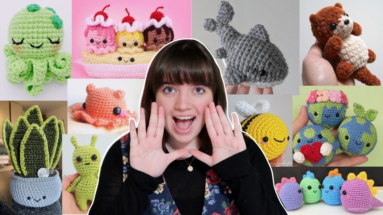 50 easy CUTE AMIGURUMI crochet patterns (beginner friendly)