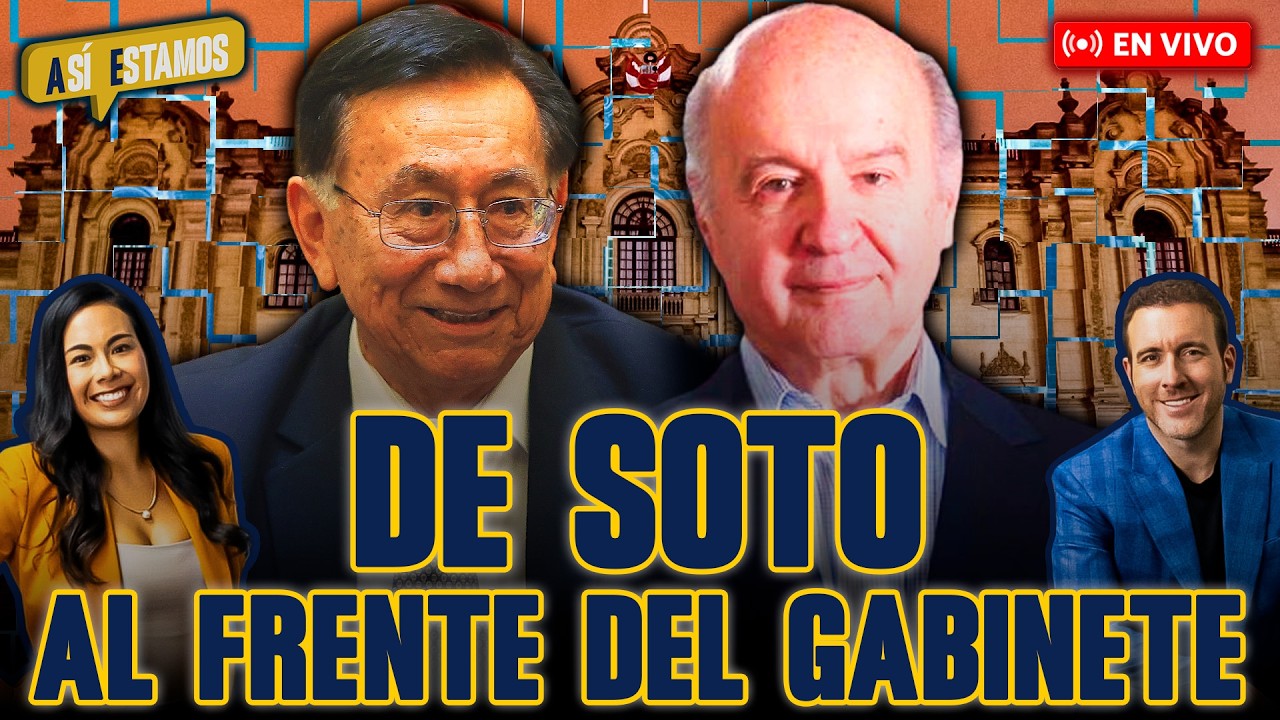 🚨 #ENVIVO | ¡HERNANDO DE SOTO SERÁ EL NUEVO PRESIDENTE DEL CONSEJO DE MINISTROS! #ASÍESTAMOS