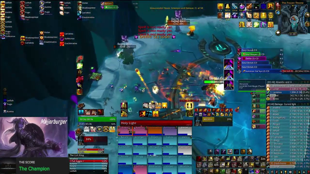 SPEED KILL LOD - HOLY PALADIN (PoV) - Warmane - Lordaeron (0% BUFF)