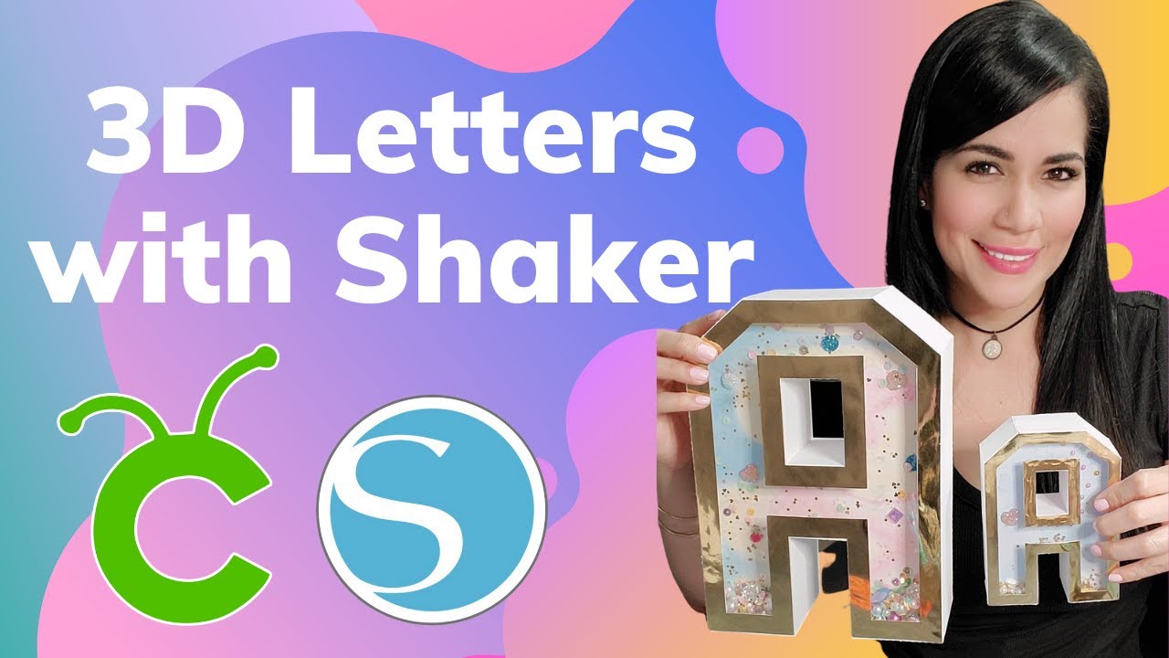 3D Letters With Shaker (Cricut & Cameo) FREE TEMPLATE