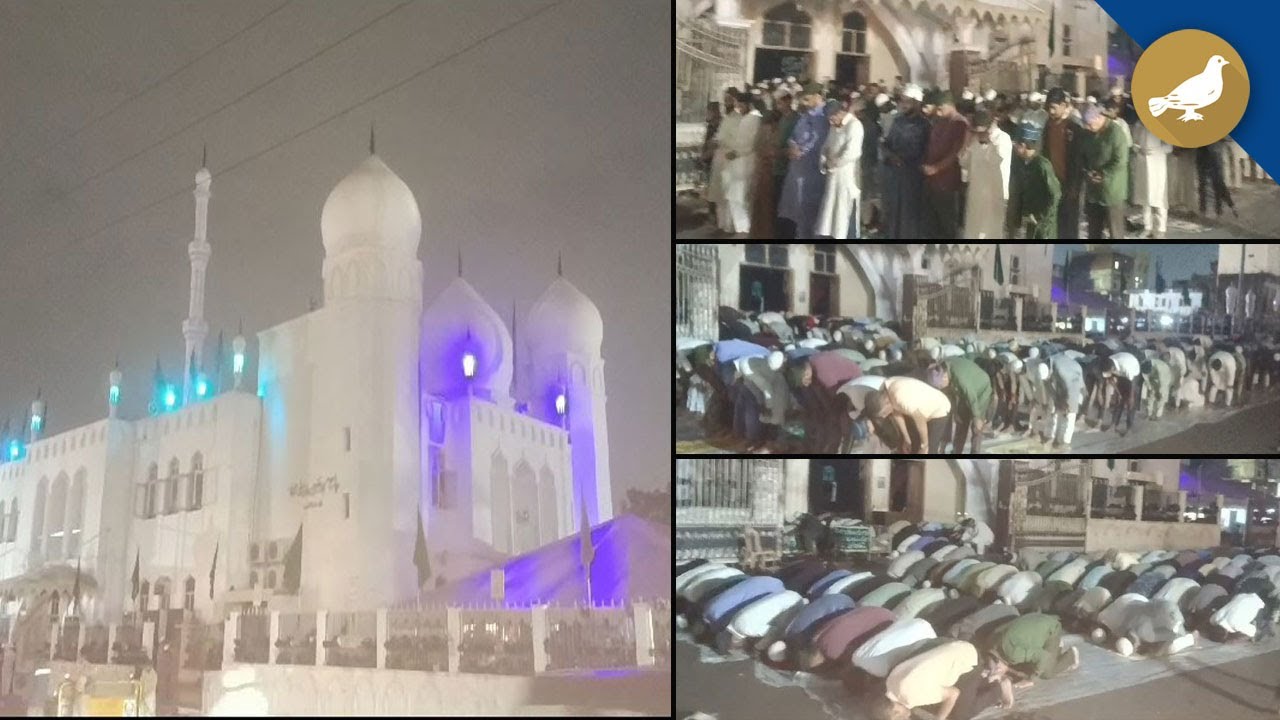Thousands offer Namaz e Tahjud in Masjid e Wazir Ali Fateh Darwaza