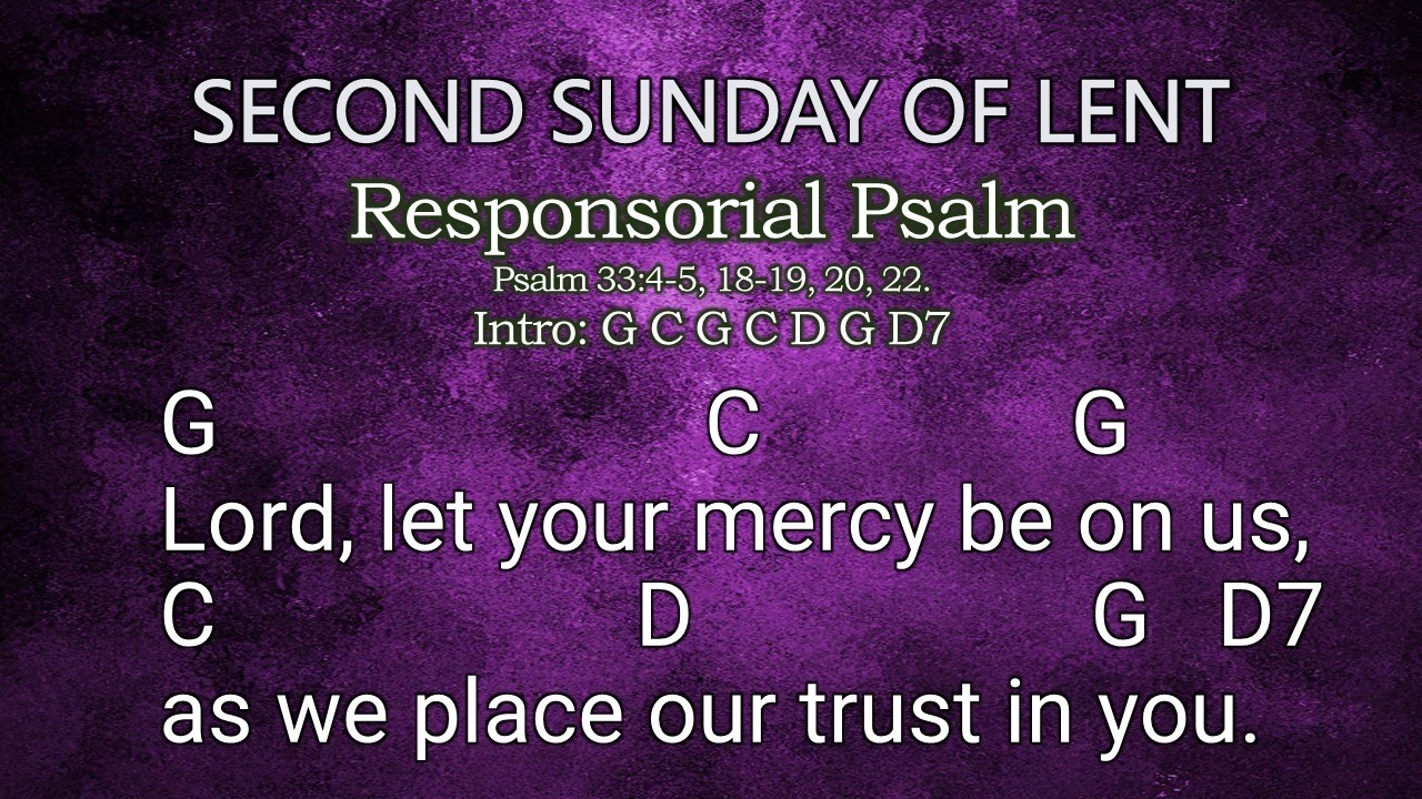 Responsorial Psalm - March 1, 2026