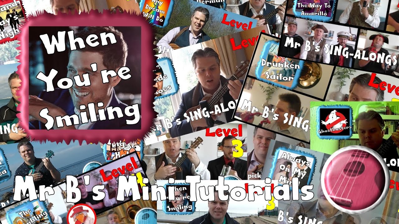 Mini Tutorial - When You're Smiling | Mr B's Ukulele Channel #ukulelelesson #ukulelemusic #ukulele