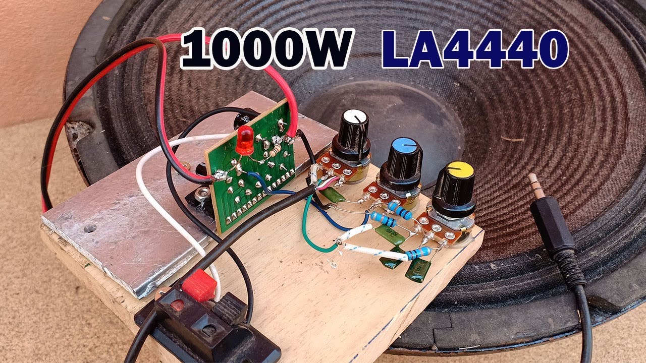How to Build Amplifier LA4440 circuit at home