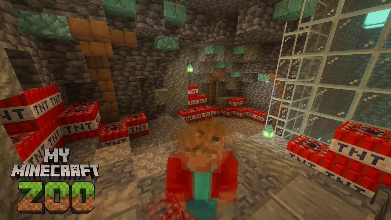 Мой зоопарк в Minecraft [31] - Взрываю свой аквариум (намеренно... по уважительной причине)
