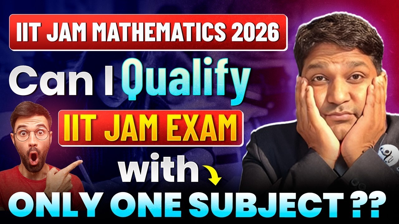 Can I Qualify IIT JAM Exam With Only One Subject ??