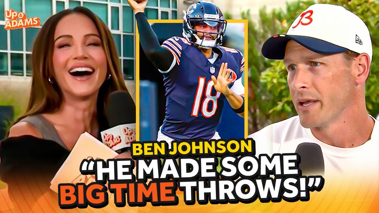 Bears Ben Johnson on Caleb Williams Making BIG TIME Throws, Taking From Dan Campbell & Intensity!