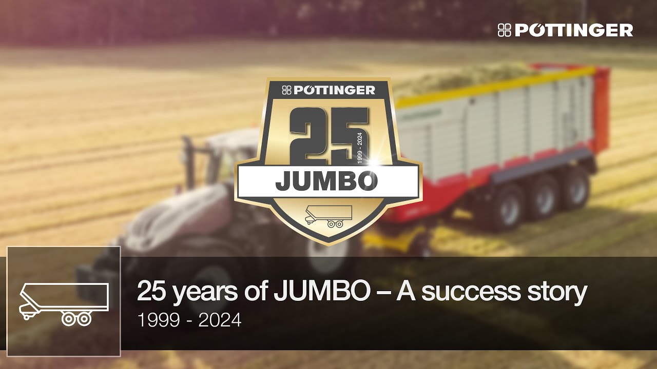 25 years of JUMBO loader wagons, 1999 - 2024 - A success story | PÖTTINGER