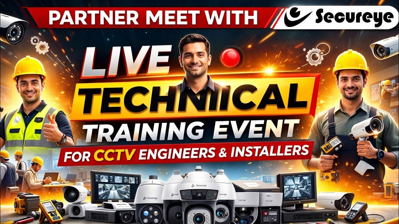 CCTV Technical Training LIVE | Secureye Partner Meet | Product Demo & Installation | R-Tech