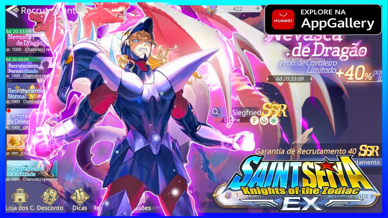 🔴SUMMONS NO SIGRIFIED! A META &Eacute; DEIXAR 6 ESTRELAS - SAINT SEIYA EX - #huaweiappgallery