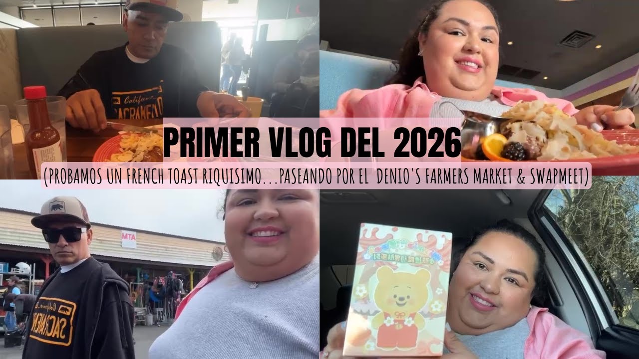 PRIMER VLOG DEL 2026 DOMINGUITO EN EL TIANGUIS(PULGA)|UNBOXING MI PRIMER WINNIE THE POOH BLINDBOX!!