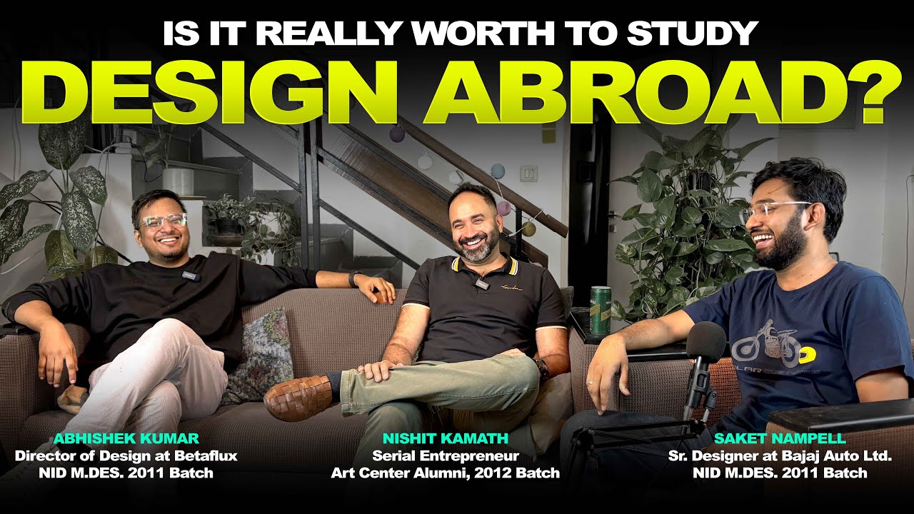 Ep34_Design Education in India Vs Out of India! Ft. Nishit K. & Abhishek K. 🧐
