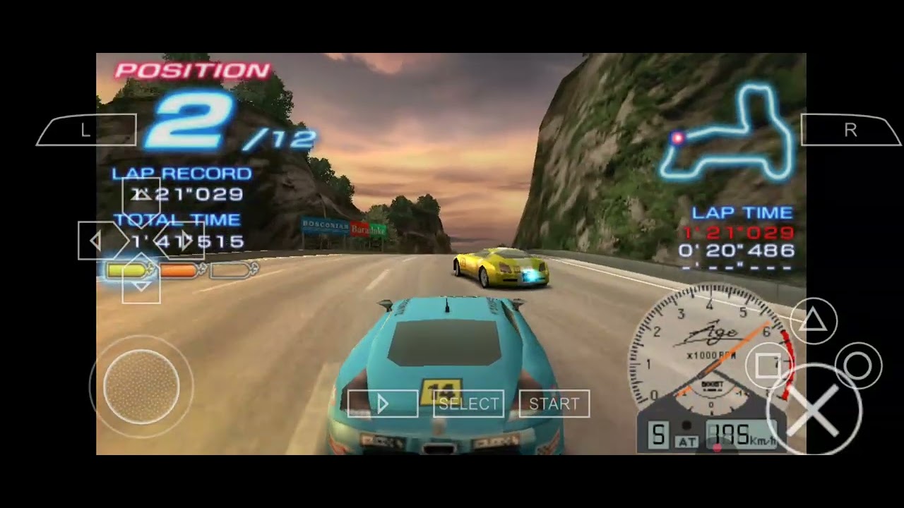 Ridge Racer 2 PSP Mobile Phone Gameplay HD Graphics 😎